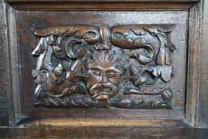 Bampton - pulpit front detail Bampton - pulpit front detail