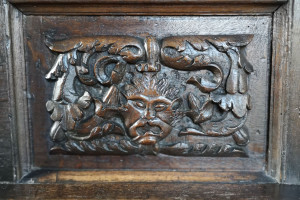 Bampton - pulpit front detail Bampton - pulpit front detail