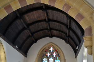 Morebath - barrel roof Morebath - barrel roof